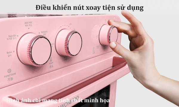 Nồi chiên không dầu Hawonkoo 18 lít AFH-180-PK Hồng