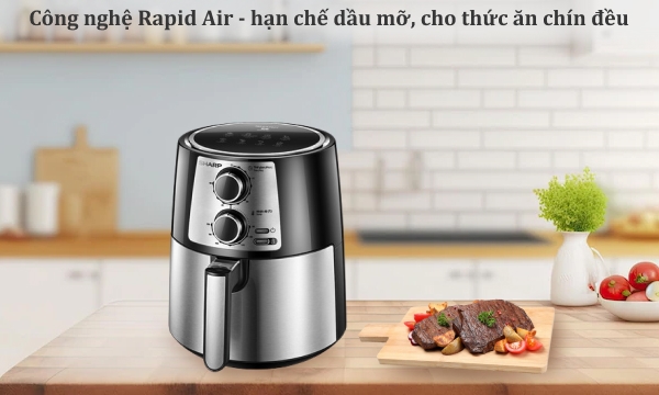 Nồi chiên không dầu Sharp 4.2 lít KF-AF42MV-ST