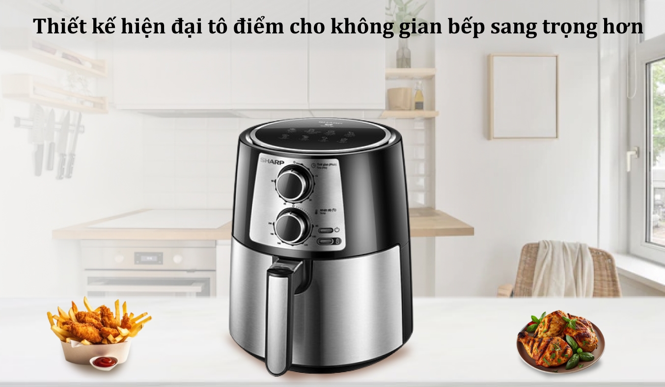 Nồi chiên không dầu Sharp 4.2 lít KF-AF42MV-ST