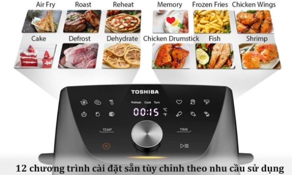 Nồi chiên không dầu Toshiba 7.4 lít AF-74CS1SRVN(H)