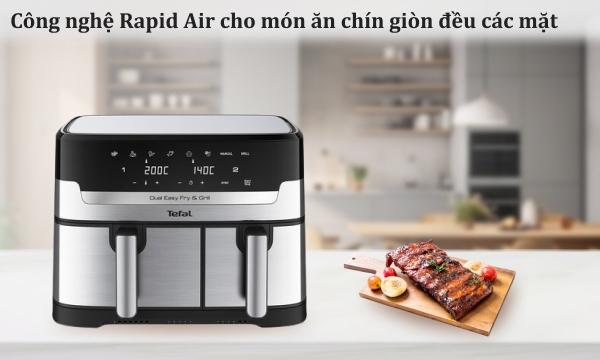 Nồi chiên không dầu Tefal 8.3 lít EY905D10