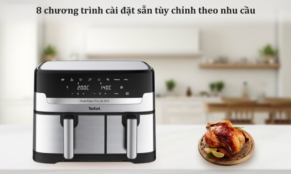 Nồi chiên không dầu Tefal 8.3 lít EY905D10