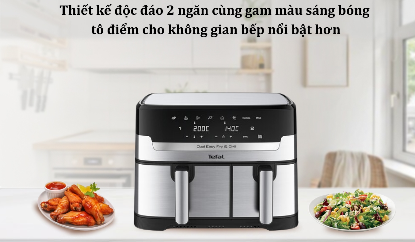 Nồi chiên không dầu Tefal 8.3 lít EY905D10