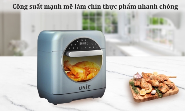 Nồi chiên không dầu kết hợp hấp Unie 15 lít Steam Color