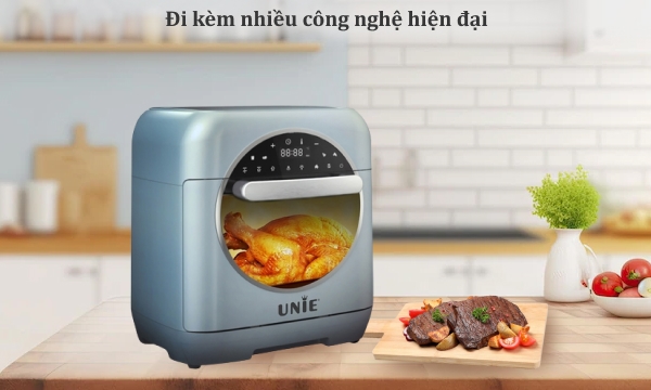 Nồi chiên không dầu kết hợp hấp Unie 15 lít Steam Color