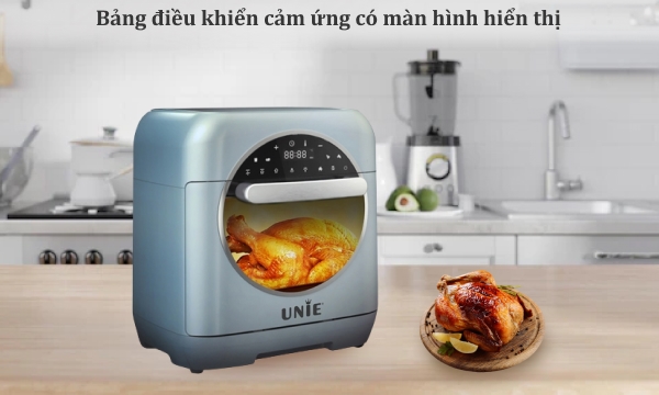 Nồi chiên không dầu kết hợp hấp Unie 15 lít Steam Color