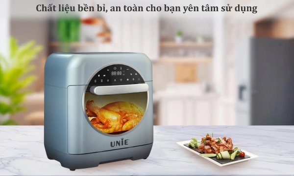 Nồi chiên không dầu kết hợp hấp Unie 15 lít Steam Color