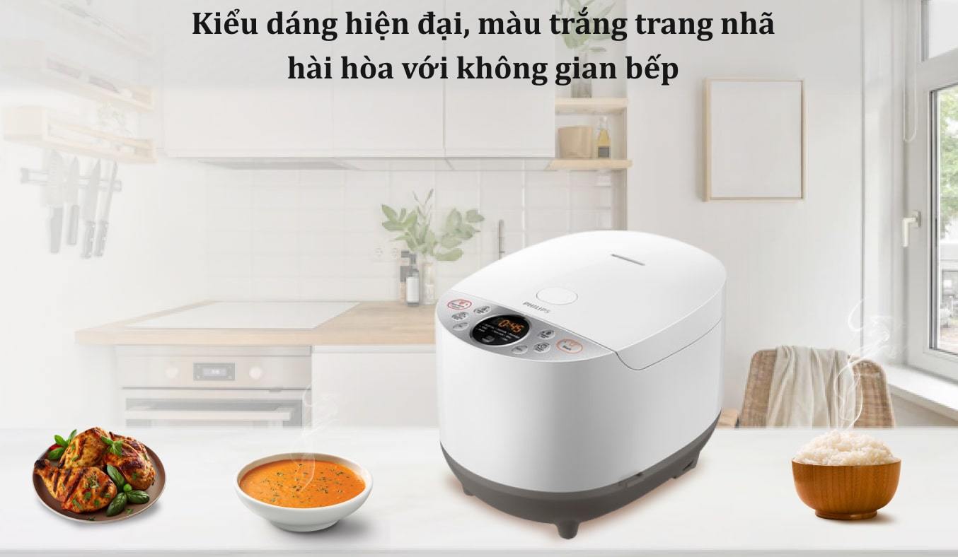 Nồi cơm điện tử Philips 1.8 lít HD4515/55