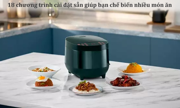 Nồi cơm điện tử Philips 1.8 lít HD4518/62