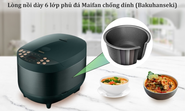 Nồi cơm điện tử Philips 1.8 lít HD4518/62