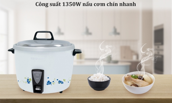 Nồi cơm nắp rời Sharp 3.8 lít KSH-D44V-BL