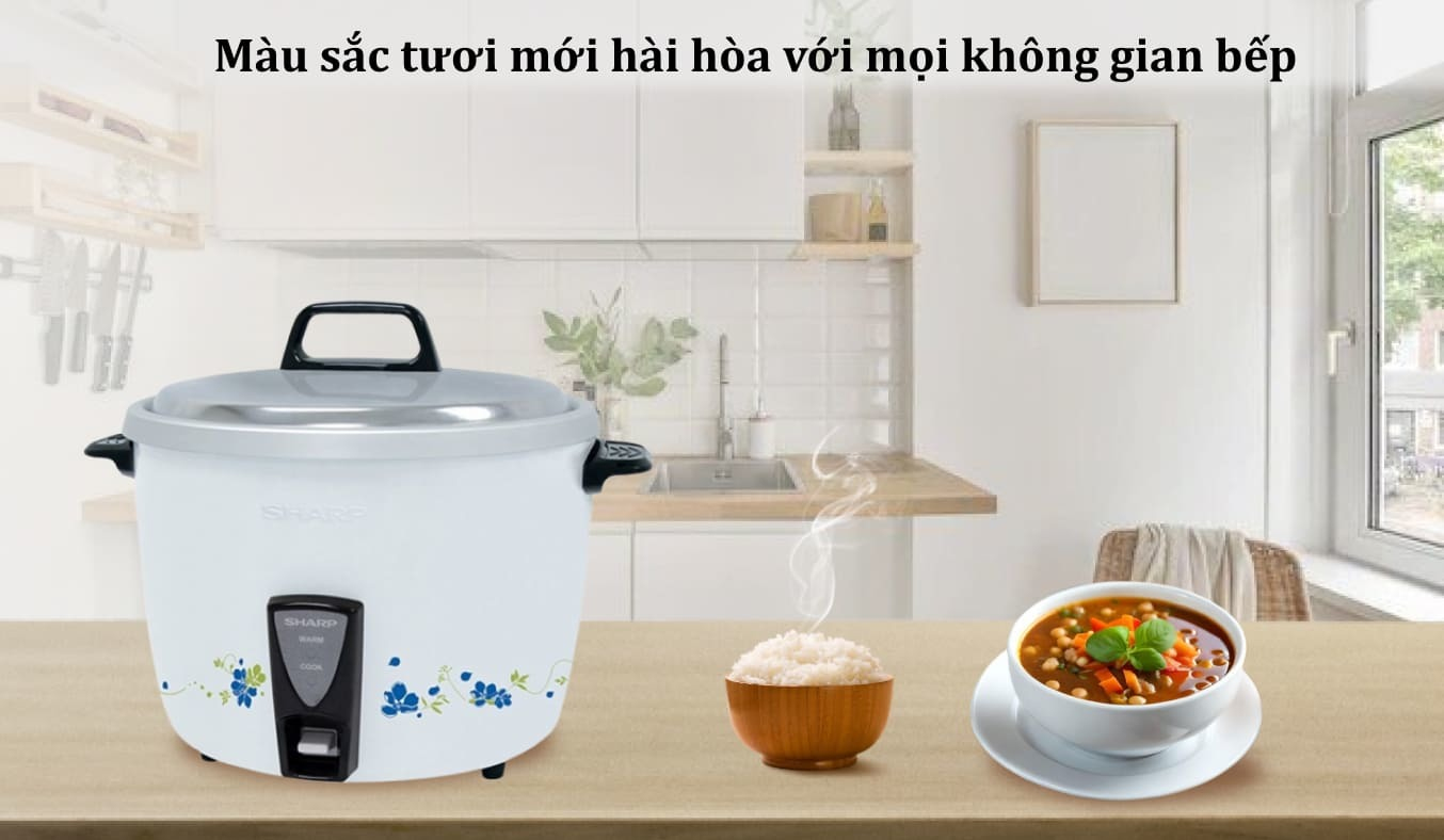 Nồi cơm nắp rời Sharp 3.8 lít KSH-D44V-BL