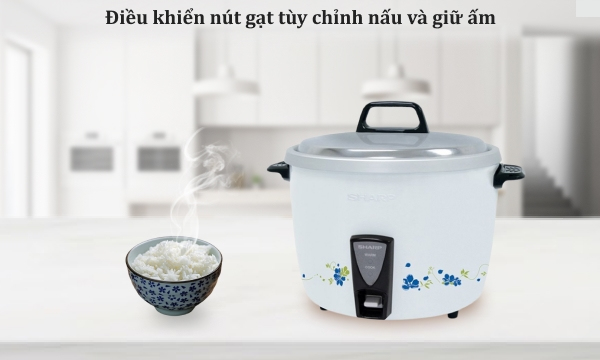 Nồi cơm nắp rời Sharp 3.8 lít KSH-D44V-BL