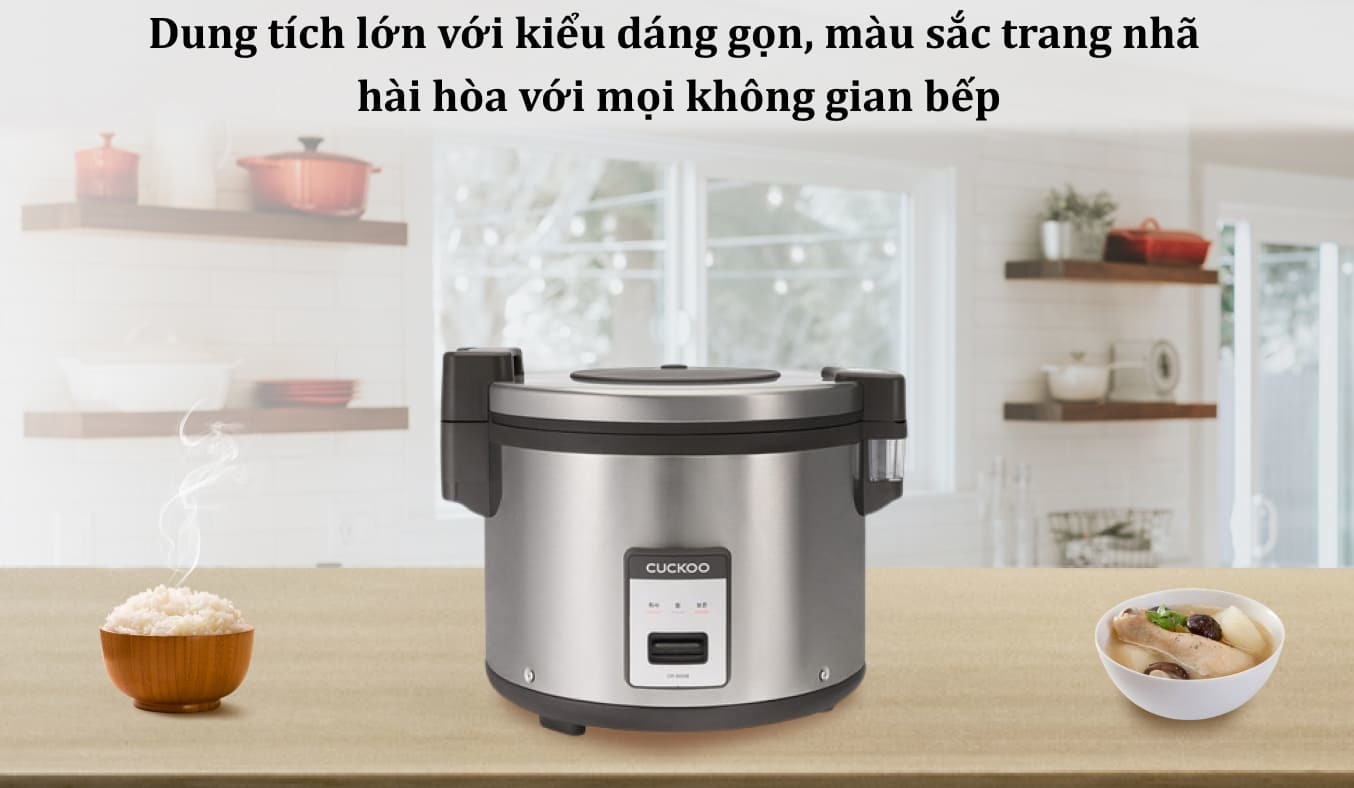 Nồi cơm nắp gài 6.3 lít Cuckoo CR-3555/BKSTVNCRCV