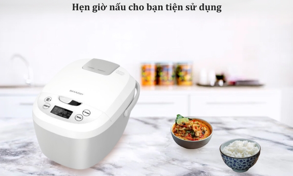 Nồi cơm điện tử Sharp 1.8 lít KS-COM180EV-GY