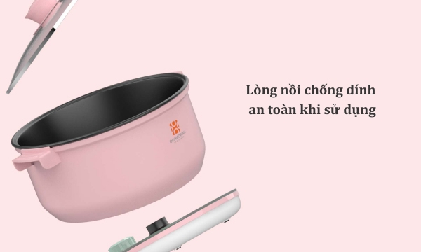 Nồi lẩu điện Hawonkoo HEH-100-PK Hồng