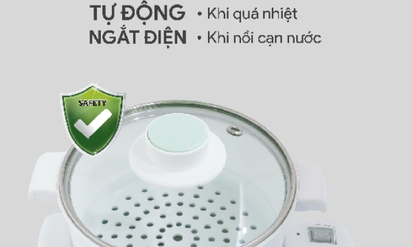 Nồi lẩu điện đa năng BlueStone 1.2 lít MPB-7233