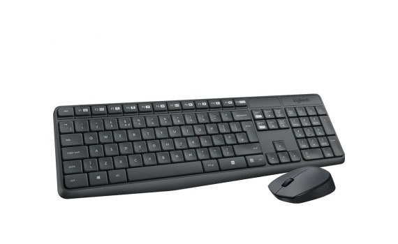 Bộ bàn phím và chuột Logitech MK235 chuột hoạt động mượt mà