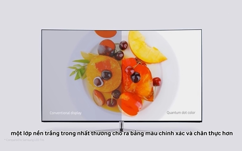 Tivi Samsung thể hiện màu sắc chính xác và chân thật hơn