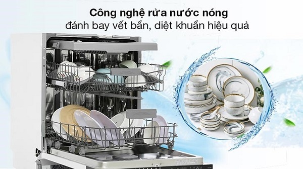 Máy rửa chén Hafele có nhiều tính năng ưu việt
