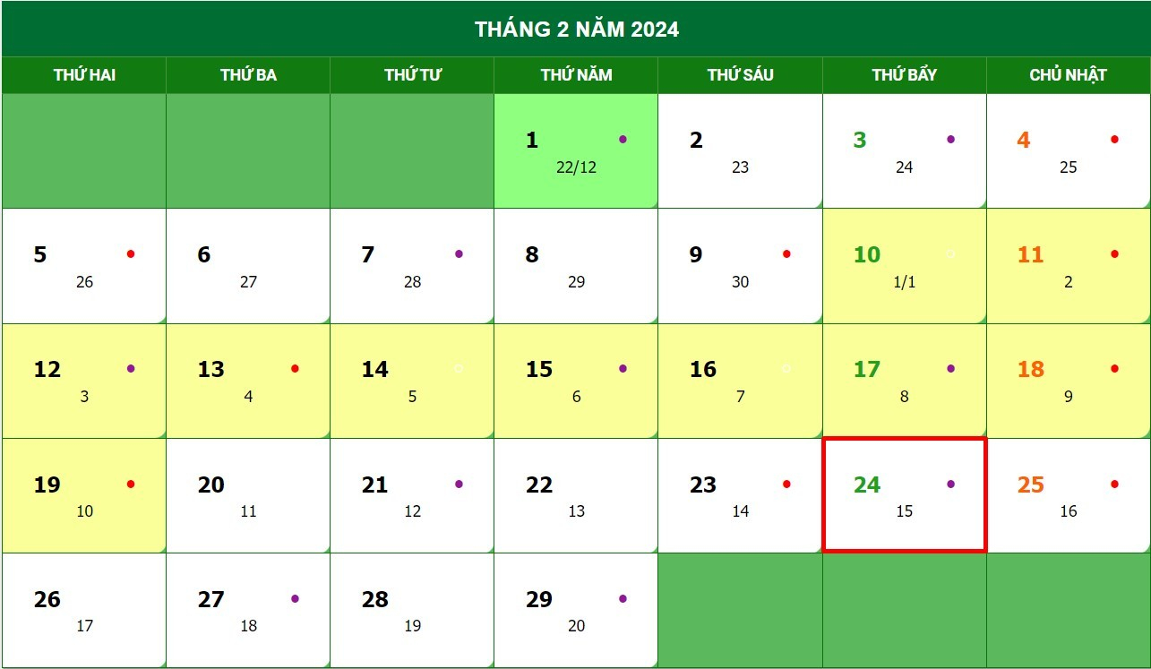 rằm tháng giêng ngày mấy dương lịch