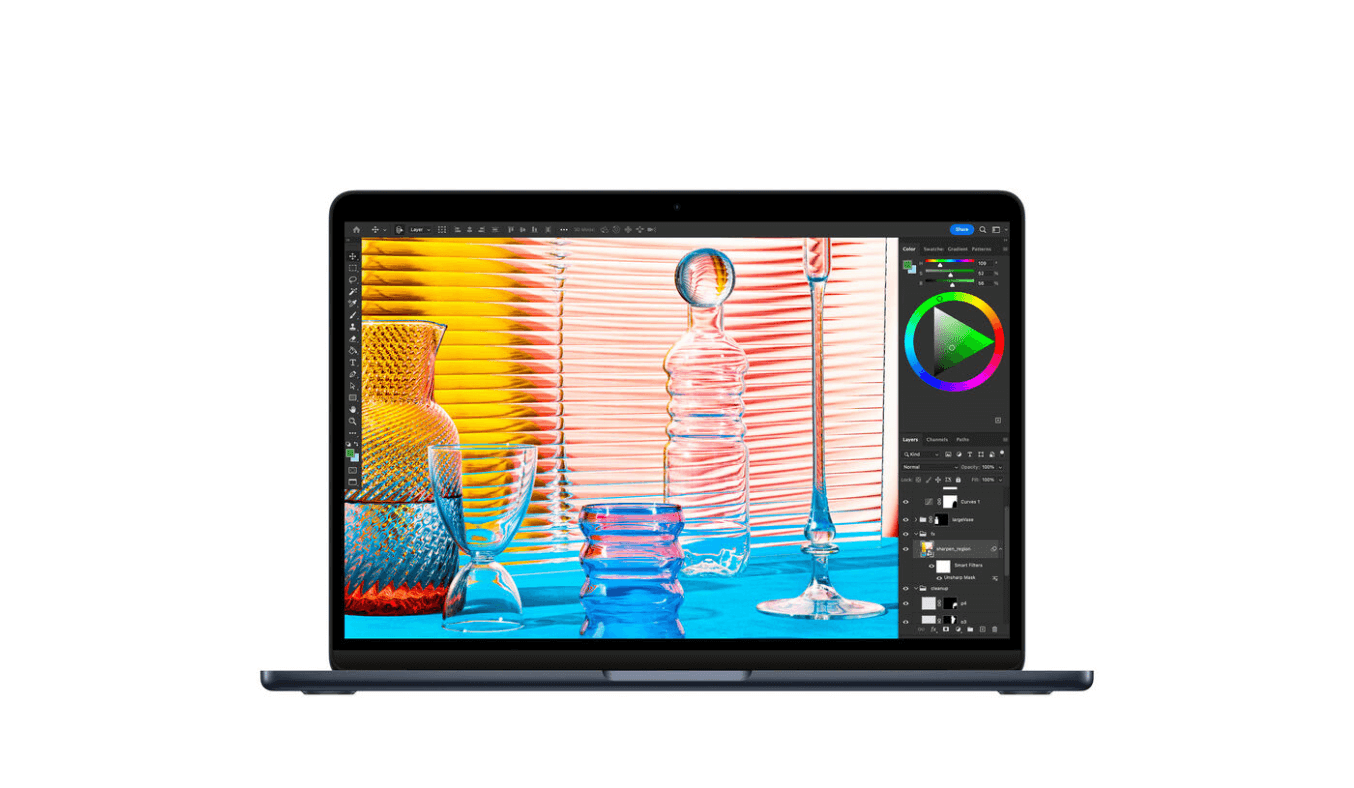 Laptop MacBook Air M2 2022 8GB/512GB/10 Core GPU MLY43SA/A Xanh Đen mang hình Liquid Retina tuyệt đẹp
