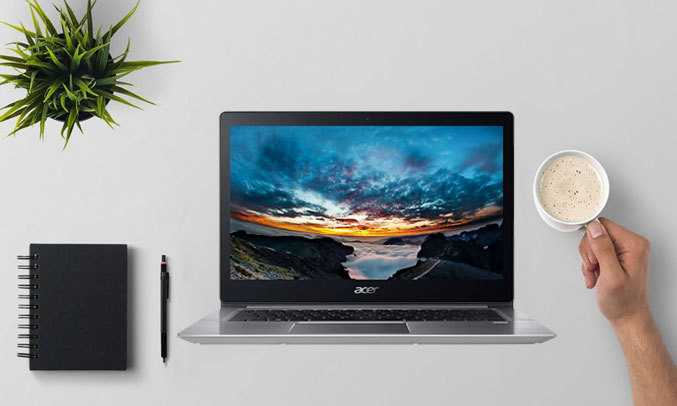 Laptop Acer Swift 3 SF314-52-39CV (NX.GNUSV.007) màu sắc đẹp mắt