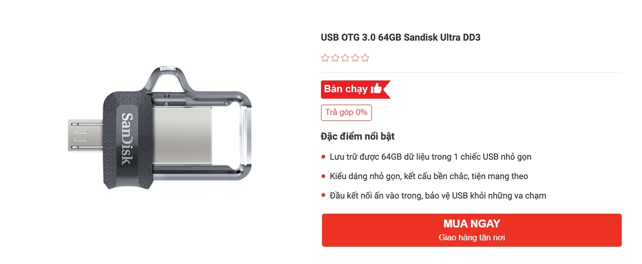 USB OTG 64GB giá rẻ tại Nguyễn Kim