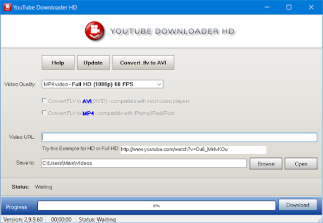 Phần mềm tải Youtube Downloader HD 