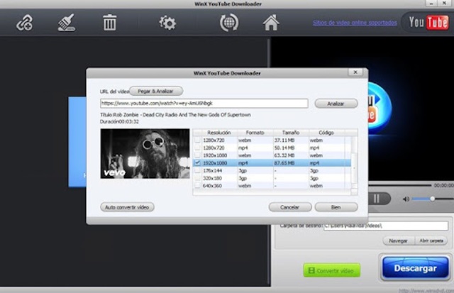 Phần mềm tải video WinX Youtube Downloader