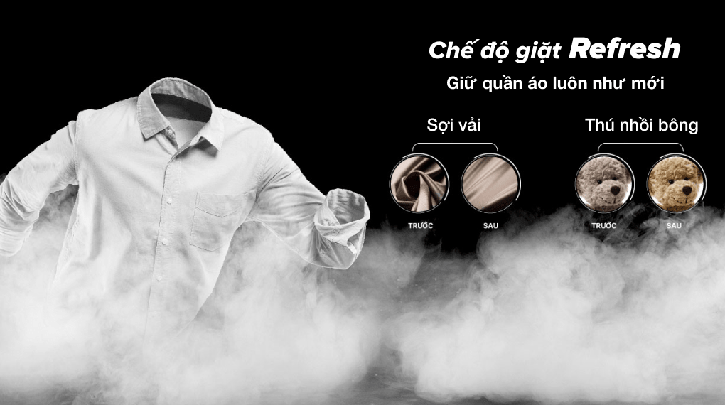 Máy giặt Aqua có tính năng giặt Refresh
