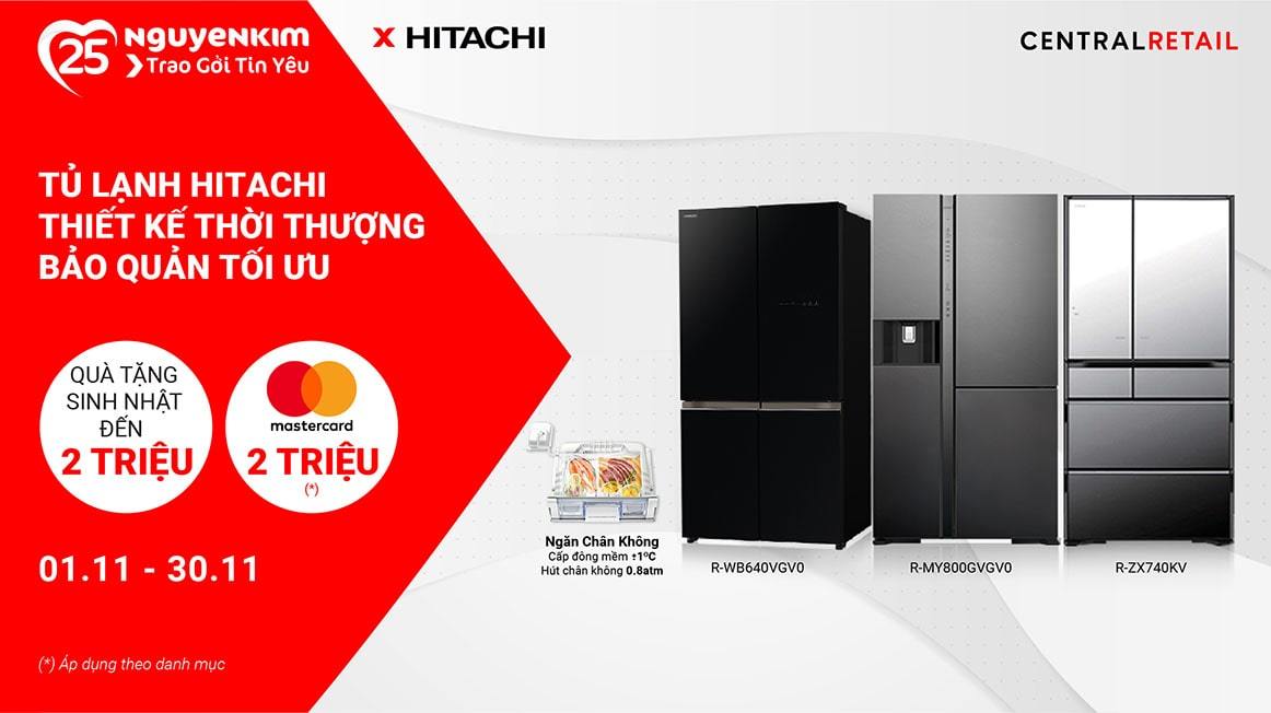 Tủ lạnh Hitachi ưu đãi tại Nguyễn Kim