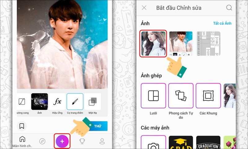 Chọn ảnh xóa chữ Cách xóa chữ trên ảnh bằng PicsArt