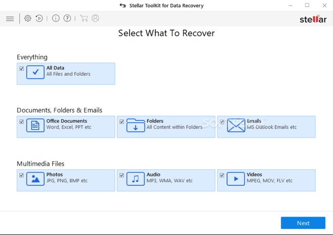 Stellar Data Recovery - hỗ trợ Windows và macOS