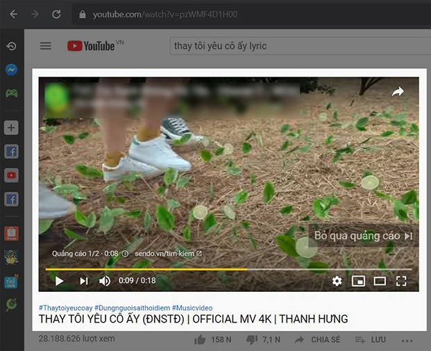 Chọn video muốn xem trên YouTube