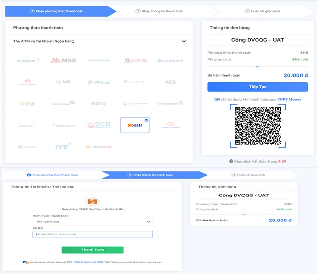 Nhấn chọn Tiếp tục và nhập thông tin số thẻ (Nguồn: Internet)