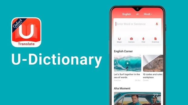 U-Dictionary cho phép người dùng dịch tiếng Anh qua hình ảnh, camera nhanh chóng (Nguồn: Internet)