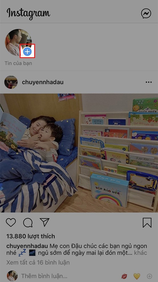 Cách chia sẻ bài viết khoảnh khắc của người khác lên Story Instagram