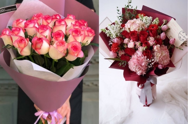 Bó hoa hồng tặng 8/3 nhẹ nhàng tinh tế