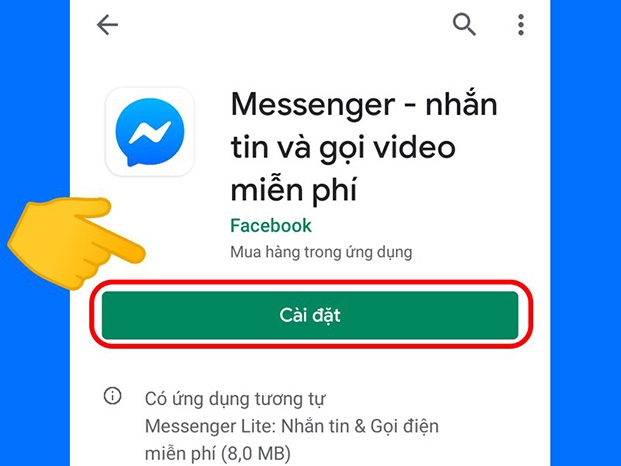 Cách đăng nhập Messenger trên điện thoại