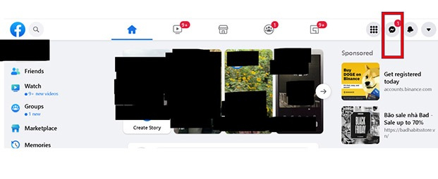Cách đăng nhập Messenger trên Google Chrome từ Facebook