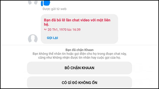 Kiểm tra bạn có đang bị người khác chặn không khi messenger bị lỗi