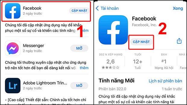 Một trong những nguyên nhân khiến messenger bị lỗi là bạn chưa cập nhật ứng dụng, trình duyệt