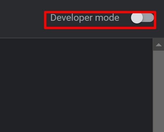Bật Developer mode để mở rộng tiện ích của chrome