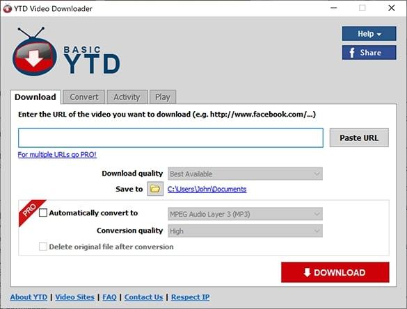 Cách tải video Youtube chất lượng gốc bằng YTD Video Downloader