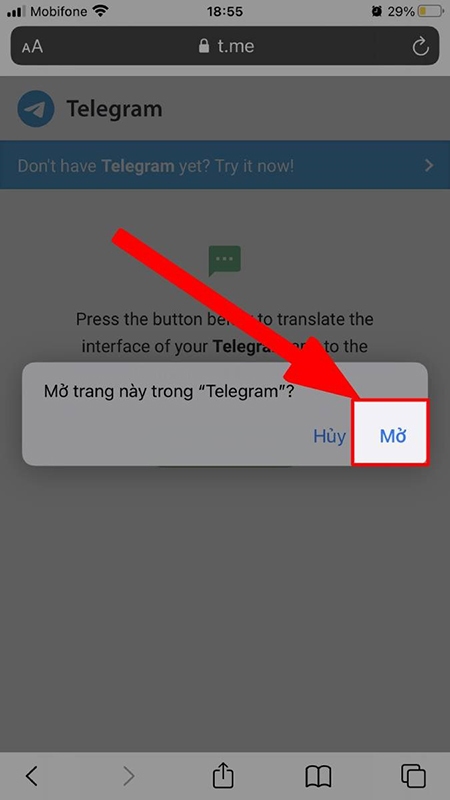Cách cài tiếng Việt cho Telegram