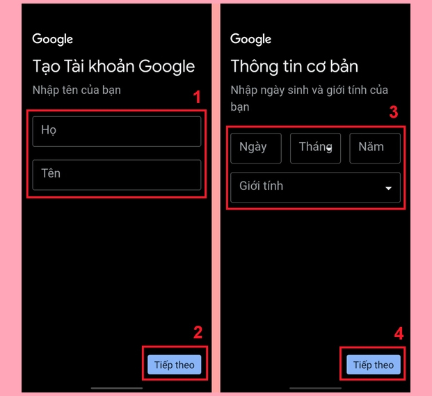 Cách tạo tài khoản email