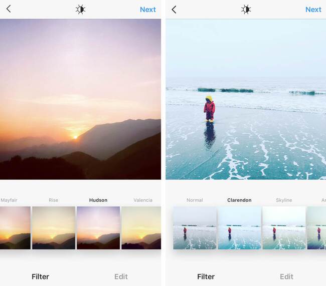 Mạng xã hội Instagram cũng là app chỉnh ảnh tiện lợi