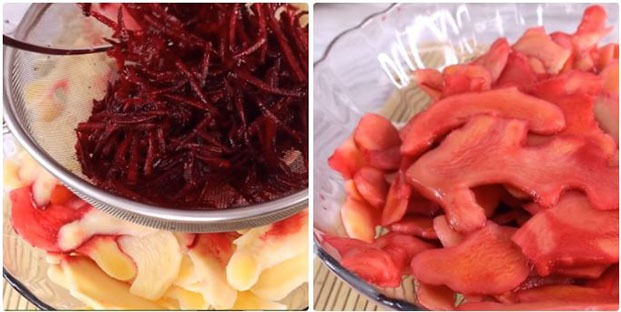 Hòa trộn các nguyên liệu làm mứt gừng (Nguồn: Internet)