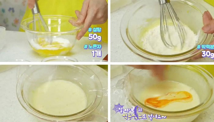 quậy đều trứng và cho vào lò vi sóng